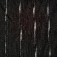 Crepe Black-ground White-stripe Jacquard